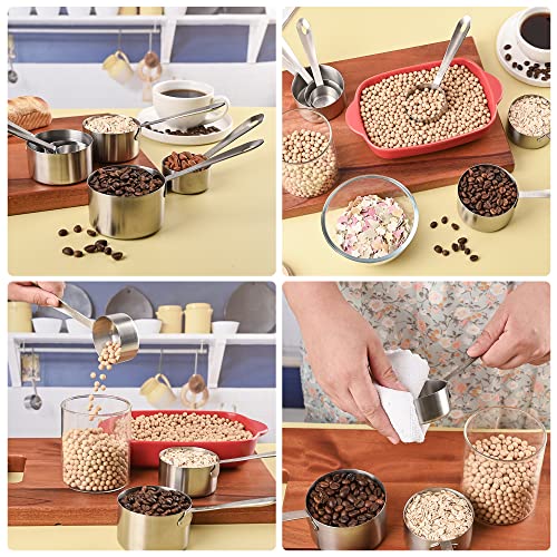 18 8 Stainless Steel Measuring Cups Set 7