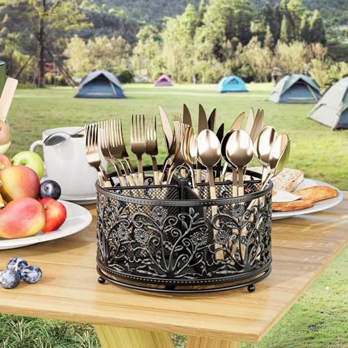 360° Rotating Flatware Caddy