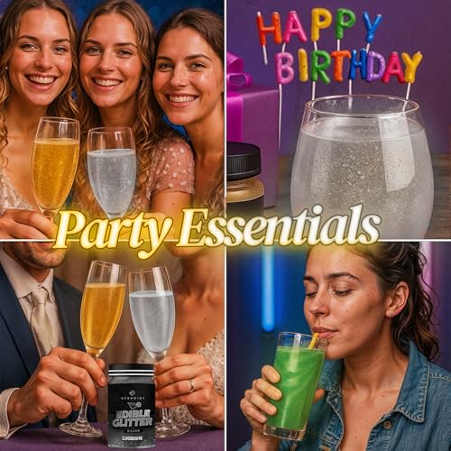 Silver Edible Glitter for Drinks 15g