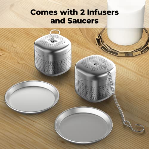 2 Pack 304 Stainless Steel Tea Infuser for Loose Leaf Tea (2 Count)