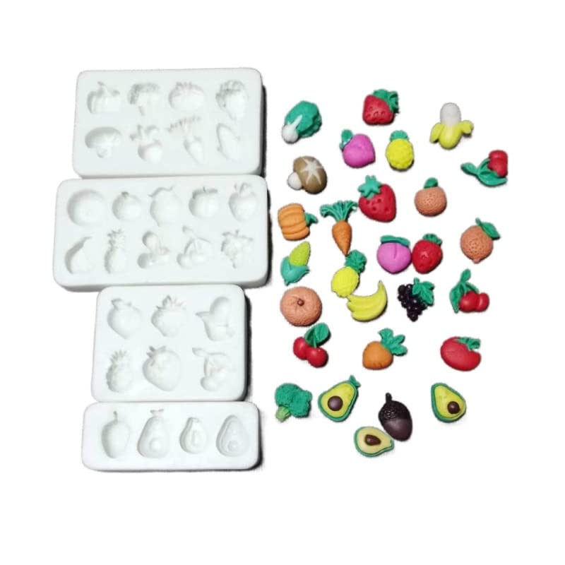 Lovely Small Items Silicone Fondant Molds Set For Cake Topper