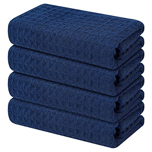 Microfiber Waffle Weave Kitchen Towels (4 Count)
