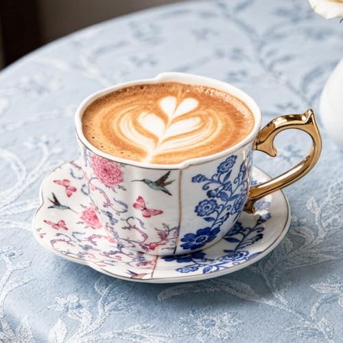 Tea Cups and Saucers Set of 2 (2 Count)