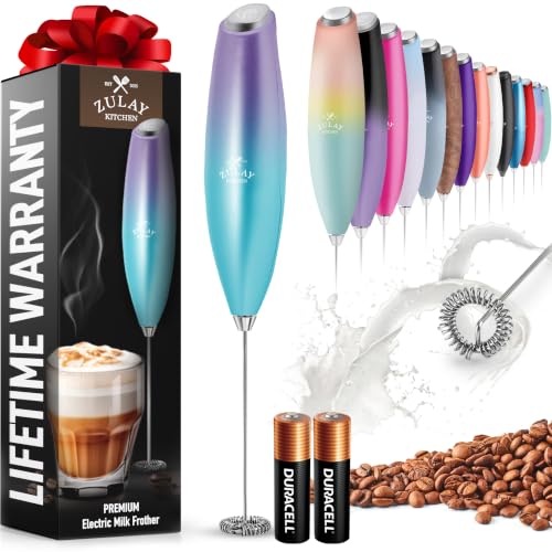 Zulay Powerful Milk Frother for Coffee with Upgraded Titanium Motor
