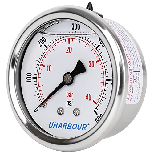 Glycerin Pressure Gauge 600psi
