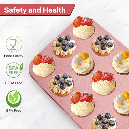 2 Pack Pink Nonstick Muffin Pans (2 Count)