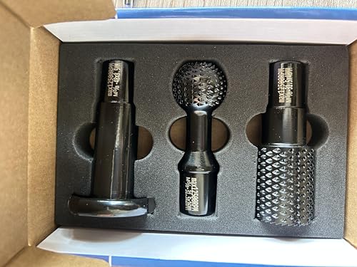 3pcs DIY Wood Carving and Deburring Tools Sphere Rotary Burrs with 5 (3 Count)