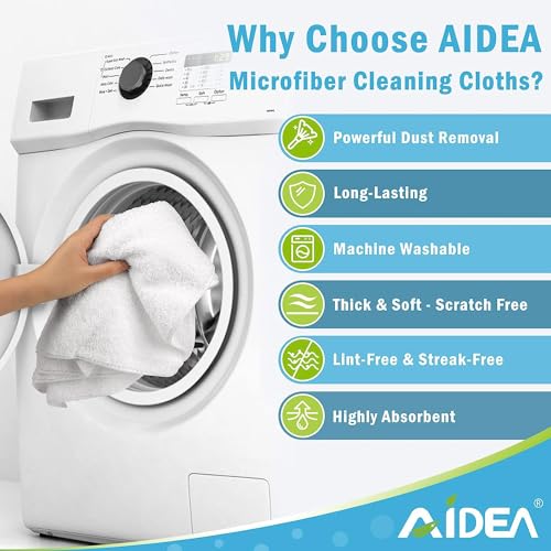 White Microfiber Cleaning Cloth 50PK