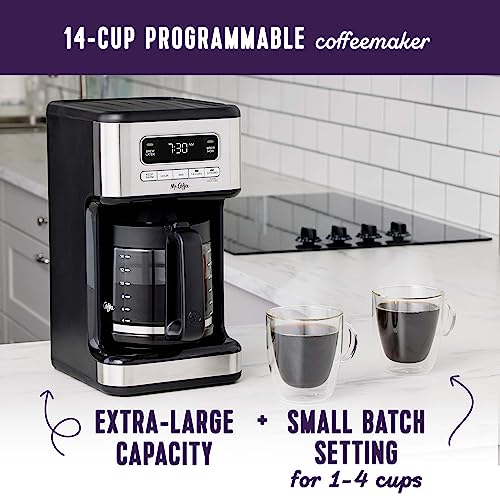 14 Cup Programmable Coffee Maker Stainless Steel (70 Fl Oz)