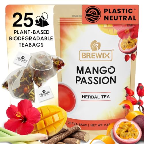 Mango Passion Fruit Herbal Tea Bags (25 Count)
