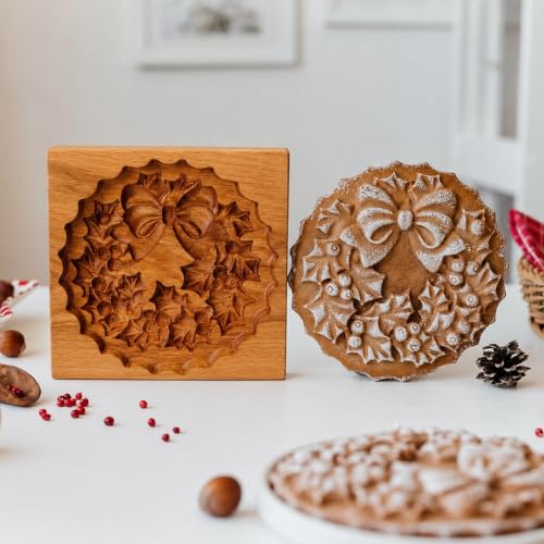Wooden Springerle Cookie Molds for Baking