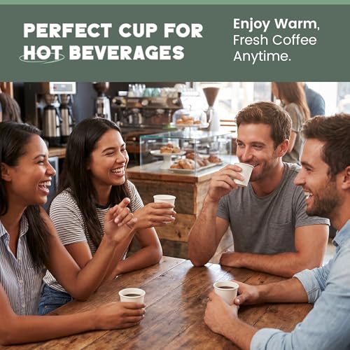 Paper Cups 12 oz 1000 Pack for Coffee & Tea Made in USA (1000 Count)