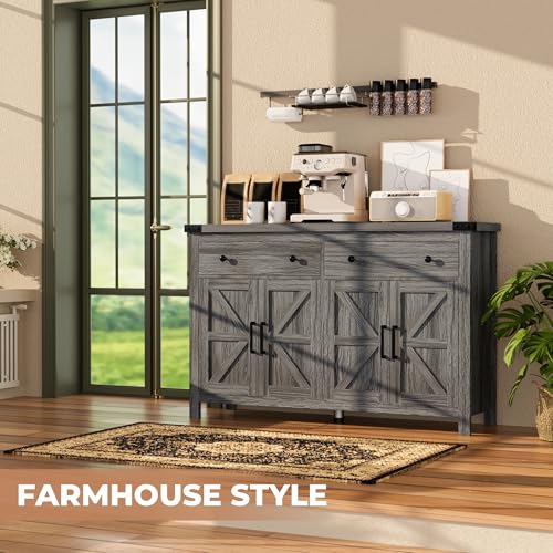 55" Sideboard Buffet Cabinet with Storage