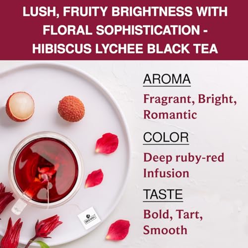 Hibiscus Lychee Tea Bags (25 Count)