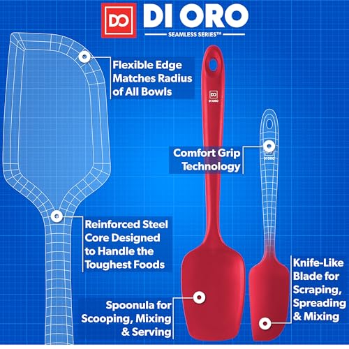 DI ORO Silicone Spatula Set (5 Count)