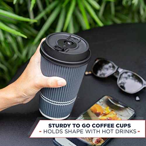 Disposable Coffee Cups With Lids (90 Count)