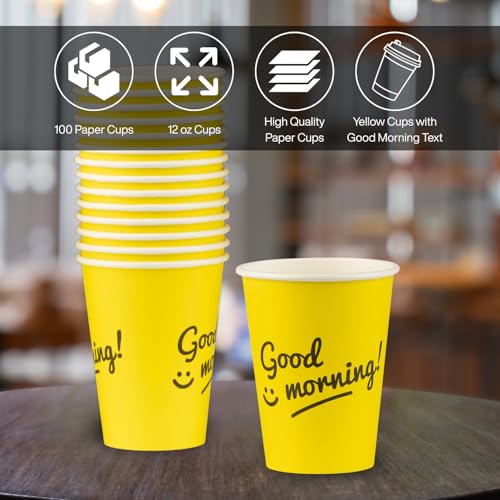 Disposable Coffee Cups (100 Count)