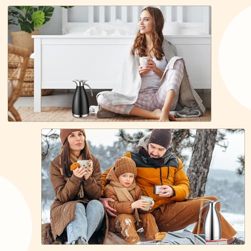 2 Pcs 68oz Thermal Coffee Carafe for Keeping Hot (2 Count)