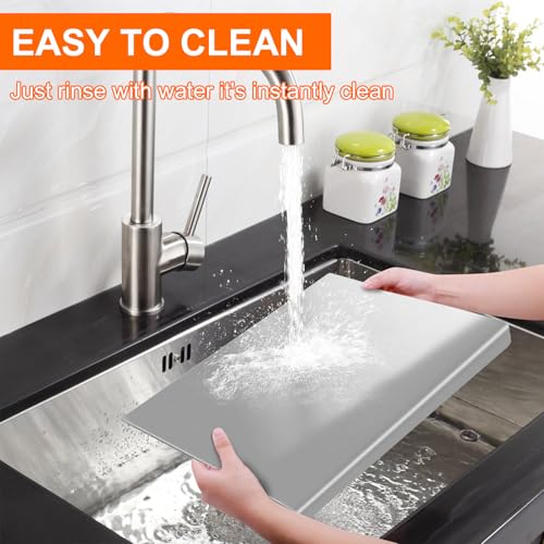 Stainless Steel Countertop Cutting Board for Kitchen (2 Count)