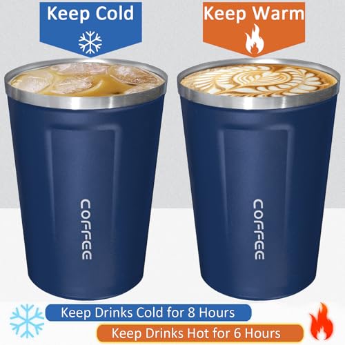 4 Pack Travel Coffee Mug 12oz Insulated Coffee Cup with Lid (4 Count)