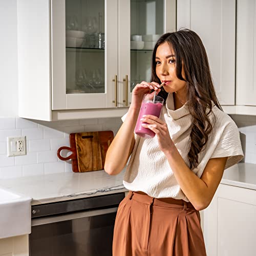 Premium Reusable Stainless Steel Drinking Straws With Silicone Tips + Patented Straw Cleaners and Carrying Case
