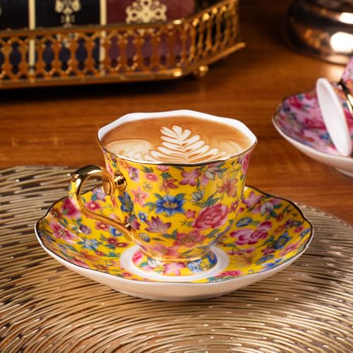 Tea Cup and Saucer (2 Count)