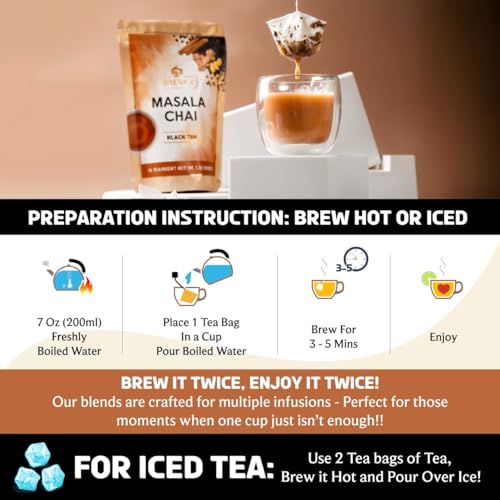 Masala Chai Tea Bags (25 Count)