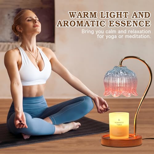 Flower Candle Warmer Lamp with Timer