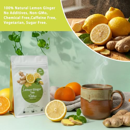 Lemon Ginger Tea Bags (50 Count)