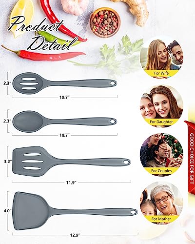 4 Pcs Silicone Kitchen Utensils Set (4 Count)