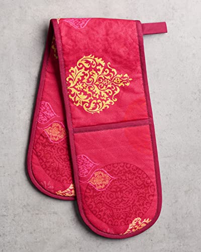 Double Oven Mitts 100% Cotton Double Oven Glove