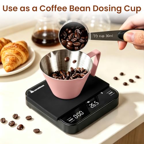 1 Pc Stainless Steel Espresso Shot Cup with Dual Scale
