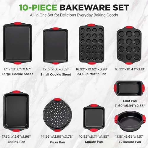 10 Piece Nonstick Kitchen Oven Baking Pans