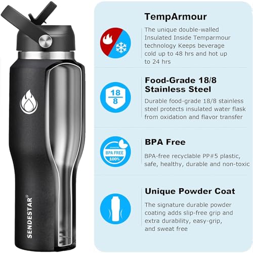 40oz Stainless Steel Water Bottle
