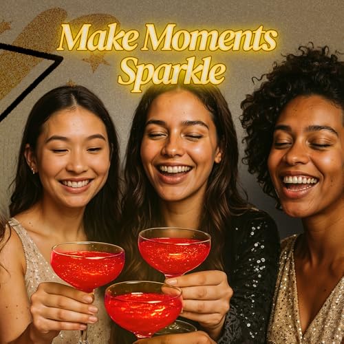 Red Edible Glitter for Drinks 15g
