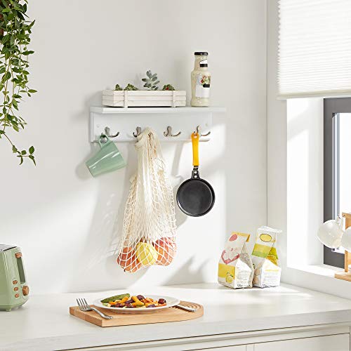 Wall Mounted Coat Rack with Shelf