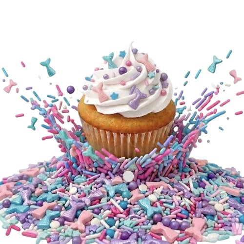 Sprinkles Edible Cake and Cupcake Sprinkles with Assorted Shapes and Sizes for Parties (4 Ounce)