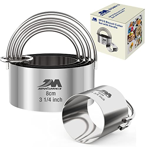 5 Pieces Circle Biscuit Cutter