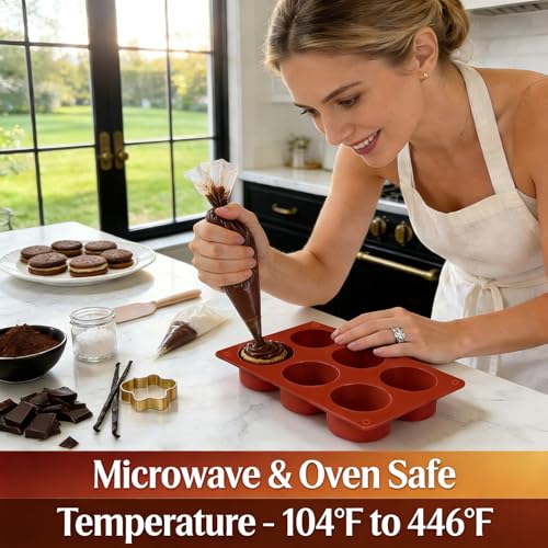 6 Cavity Silicone Baking Mold Non (3 Count)