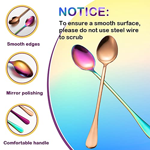 8 Pcs Long Handle Tea Spoon (8 Count)