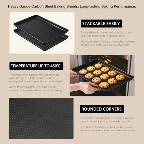2 Pack Commercial & Home Baking Sheet Pans (2 Count)