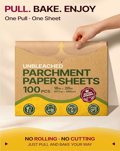 Parchment Paper Baking Sheets (100 Count)
