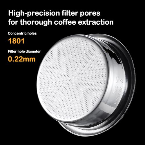 Precision Espresso Filter Basket Compatible with 58mm Espresso Machine Portafilters