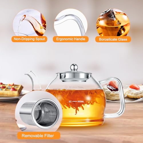 STNTUS Glass Teapot With Infuser