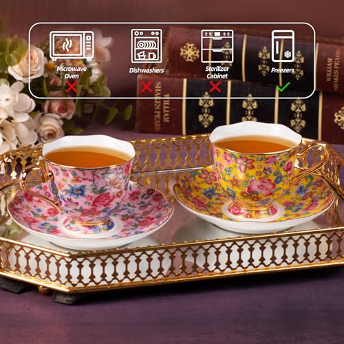 Tea Cup and Saucer (2 Count)