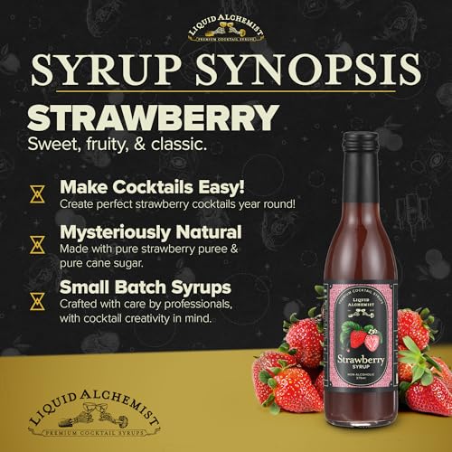 Strawberry Syrup for Cocktails (12.7 Fl Oz)