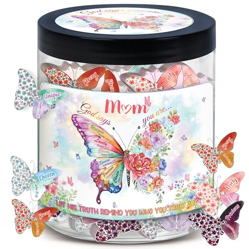 Positive Butterfly for Mom Jar