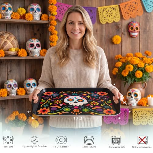 2 Pack Dia de Los Muertos Serving Trays (2 Count)