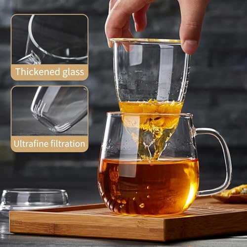 Large Glass Tea Cup