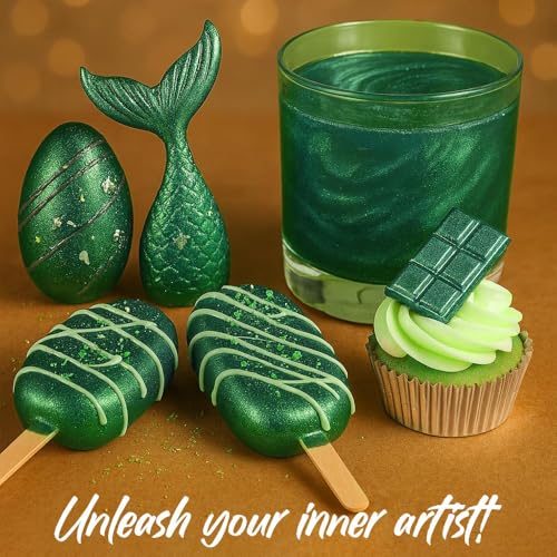 Dark Green Luster Dust Edible 20g